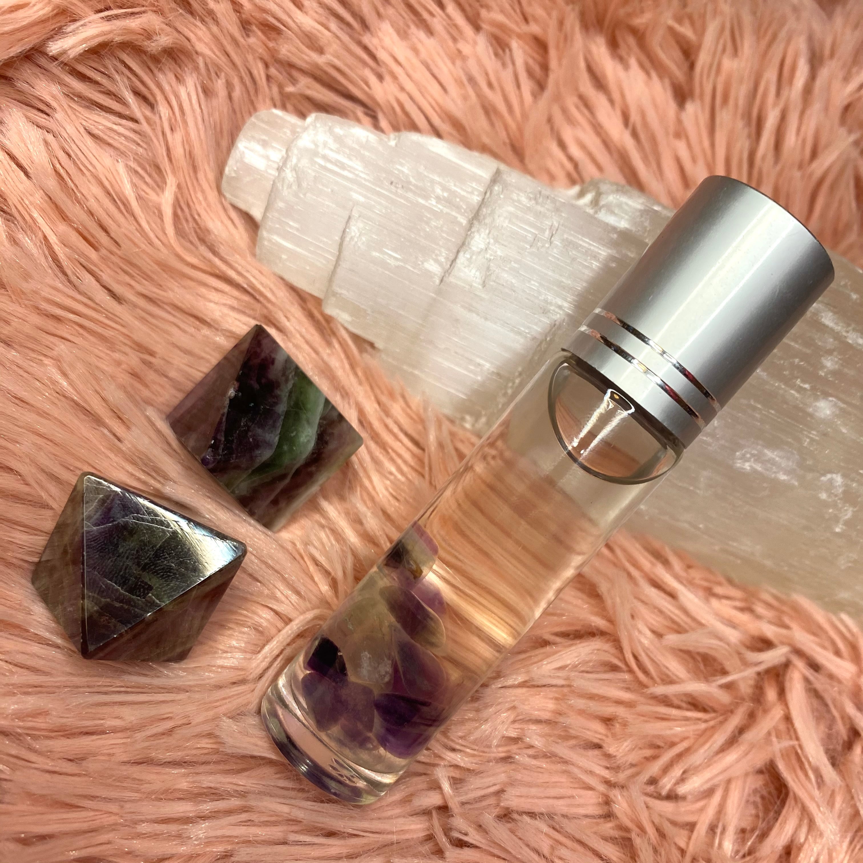 Fluorite infused Lavender Essential Oil Roll On